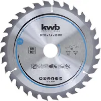 Kwb Kreissägeblatt HM Mittel Ø 210x30 Z30