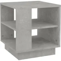 vidaXL Couchtisch Betongrau 40x40x43 cm Holzwerkstoff