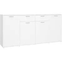 vidaXL Sideboard Weiß 160x36x75 cm Holzwerkstoff