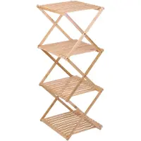 Alpina Badezimmerregal Bambus - 40x33,5x93,5cm - 4 Ebenen