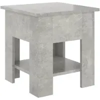 vidaXL Couchtisch Betongrau 40x40x42 cm Holzwerkstoff