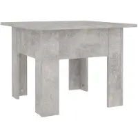 Möbelando Couchtisch "Jeseritz" aus Spanplatte in Betongrau. Abmessungen (B/H/T) 55x42x55 cm