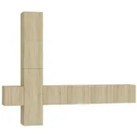 vidaXL 5-tlg. TV-Schrank-Set Sonoma-Eiche Holzwerkstoff