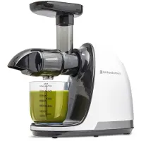 Kitchenbrothers Slowjuicer - Entsafter - 700ml - Weiß