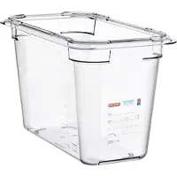 ARAVEN Pc Gn1/3 200Mm 6,7L Transparent Pc Eimer Gn1/3 200Mm 6,7L Transparent