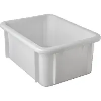 Emga Stapelbehälter Polypropylen weiß - 12l / 39,5x29,5x16,5cm