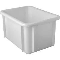 Emga Stapelbehälter Polypropylen weiß - 15l / 39,5x29,5x21,5cm