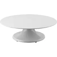 Schneider - Tortenplatte Melamin, weiß, mit Fuß, Ø 320 mm, Höhe: 100 mm, drehbar