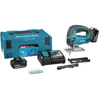 Makita DJV180RTJ 18V Li -Ion Battery Jigsaw Set (2x 5,0H Batterie) in Mbox - D -Grip - Variable