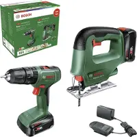 Bosch Easyimpact 18v-40 2x2.0ah Easysaw18v Elektrowerkzeug-set
