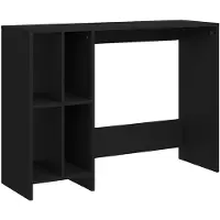 vidaXL Computertisch Schwarz 102,5x35x75 cm Holzwerkstoff