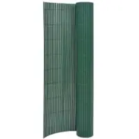 vidaXL Gartenzaun Doppelseitig 90x400 cm Grün