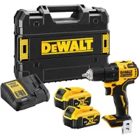 DeWalt DCD708P3T-QW Akku-Bohrschrauber, inkl. 3x 18Volt/5 Ah Akku