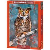 Castorland Great Horned Owl 500 pcs, 500 Stück(e), Flora, 9 Jahr(e)