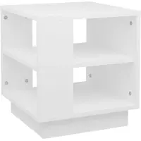 vidaXL Couchtisch Weiß 40x40x43 cm Holzwerkstoff