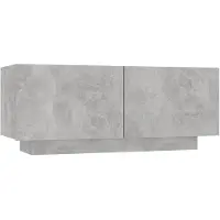vidaXL TV-Schrank Betongrau 100x35x40 cm Holzwerkstoff
