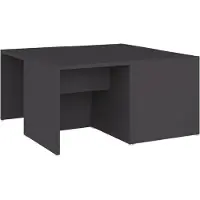 vidaXL Couchtische 4 Stk. Grau 33x33x33 cm Holzwerkstoff