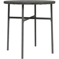 vidaXL Beistelltisch Grau 45 cm Poly Rattan