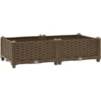 vidaXL Hochbeet 80x40x23 cm Polypropylen