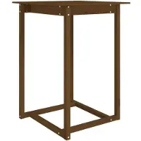 vidaXL Bartisch Honigbraun 80x80x110 cm Massivholz Kiefer