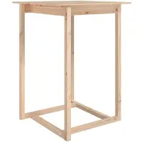 vidaXL Bartisch 80x80x110 cm Massivholz Kiefer