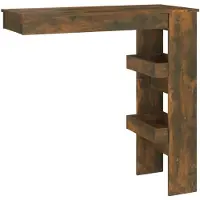 vidaXL Wand-Bartisch Räuchereiche 102x45x103,5 cm Holzwerkstoff