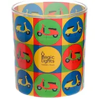 Magic Lights Moto Candle In Glass 7.5 Cm Mehrfarbig