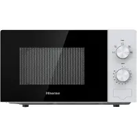 Hisense Mikrowelle, 20 l, 700 W, Buttons, Weiß, Arbeitsplatte, Solo-Mikrowelle, 20 l, 700 W, Tasten, Drehregler, Weiß