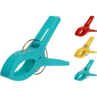 By Lille Vilde Vier Clips für Handtuch/Stranddecke - windabweisend
