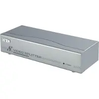 Aten 8-Port-VGA-Splitter (350MHz), VGA, 8x VGA, 1920 x 1440 Pixel, Silber, Metall, 30 m