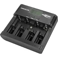 Ansmann Akku Ladegerät für 1-8 AAA AA C D + 9V, Kfz-Adapter