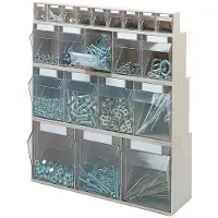 Lockweiler Klarsichtmagazin H 242 x B 600 x T 203 mm weiß - 1500313