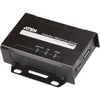 Aten DisplayPort HDBaseT-Lite Empfänger (4K bei 40 m 1080p bei 70 m), 4096 x 2160 Pixel, AV-Receiver, 70 m, Verkabelt, Schwarz, HDCP