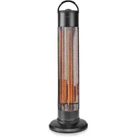 Nedis HTPA20EBK, Freistehender Terrassenheizer, Schwarz, Metall, 1200 W, IP24, 220 - 240 V