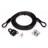 Master Lock 8271EURDAT Stahlkabelvorhängeschloss und Anker - 4,5m x 10mm