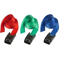Masterlock Zurrgurt mit Klemmschloss 3379EURDATCOL 3379EURDATCOL , 1 Packung = 2 Stück, 5 m, farbig sortiert (blau, rot, grün)