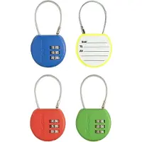 Masterlock Kabelschloss 4671 EURDCOL mit Zahlenkombination, bunt, SB