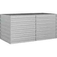 vidaXL Garten-Hochbeet 160x80x77 cm Verzinkter Stahl Silbern