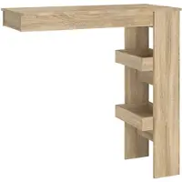 vidaXL Wand-Bartisch Sonoma-Eiche 102x45x103,5 cm Holzwerkstoff