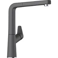 BLANCO AVONA-S, Messing SILGRANIT-Look, felsgrau, Hochdruck, Standard, Chrom, Grau, Messing, Hebelgriffe, Einzelbild, Typ L