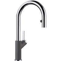 BLANCO Küchenarmatur CARENA-S VARIO felsgrau 521359