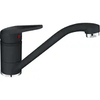 Franke Armatur NOVARA-PLUS in ONYX mit schwenkbarem Festauslauf / Einhebelmischer