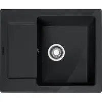 Franke MARIS MRK 611-62 Einbauspüle / Keramik / Onyx / Druckknopf / 50 cm
