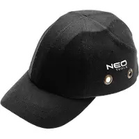 Neo Tools Baseballmütze – Herren- und Damen-Baseballmütze - Flache Mütze - Elegante Herren-Baseballmütze – Schwarz mit Verstärkung