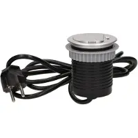ORNO Unterputzsteckdose 1x250V AC mit Abdeckung OR-AE-1373