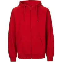 Neutral Herren Bio Kapuzen Sweatjacke O63301 red S
