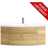 Pelipal Cassca Sprint Bad Möbel / Riviera Eiche quer NB, Waschtisch + Unterschrank 121 cm