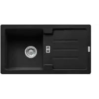 Franke Spüle STRATA STG 614-78 BLACK MATT mit Excenterventil / Ausschnittsmaß: 760 x 415 cm / Auflagespüle