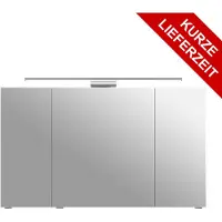 Pelipal Spiegelschrank Serie 6005 Sprint 120 x 17 x 73 cm graphit struktur quer 3-türig LED IP 20