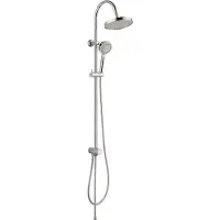Schutte Duschset NIAGARA RAIN, Regendusche ohne Armatur, Duschsystem, Handbrause mit 5 Funktionen, Duschbrause, Dusche Chrom